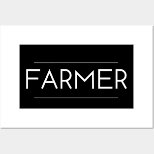 Farmer Minimalist Design Posters and Art